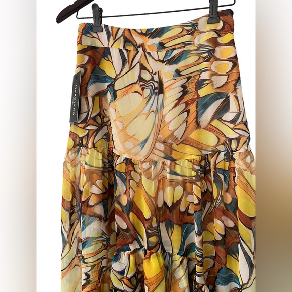 Marciano Ruffle Multicolour Maxi Skirt - Size XS - Picture 7 of 10